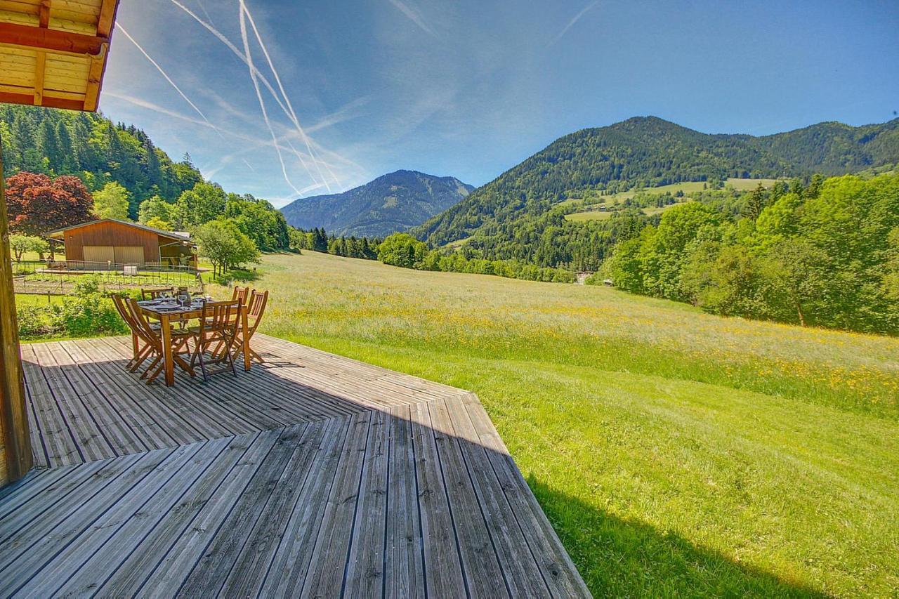 Chalet Wifi - Le Biot - 8 Personnes - Chalet Morand Екстериор снимка