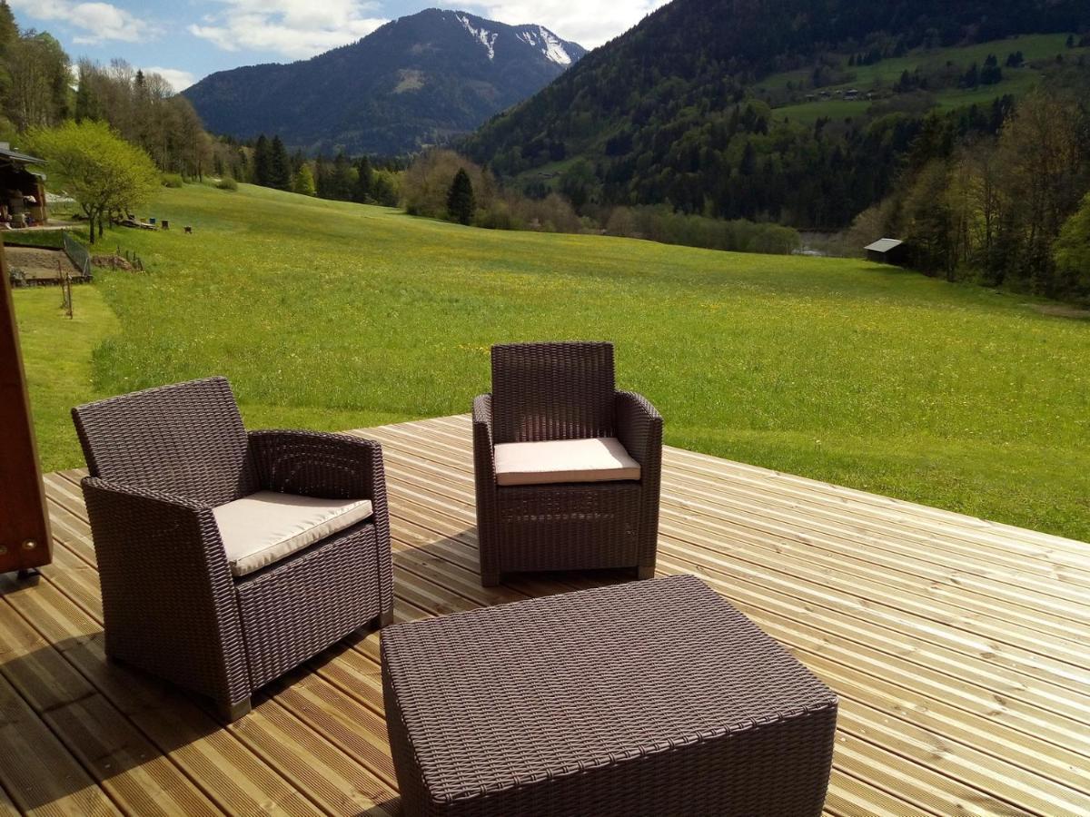 Chalet Wifi - Le Biot - 8 Personnes - Chalet Morand Екстериор снимка